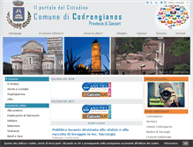 Tablet Screenshot of comunecodrongianos.it